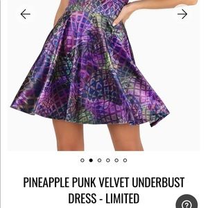 NWT - Pineapple Velvet Punk Underbust Dress-limited